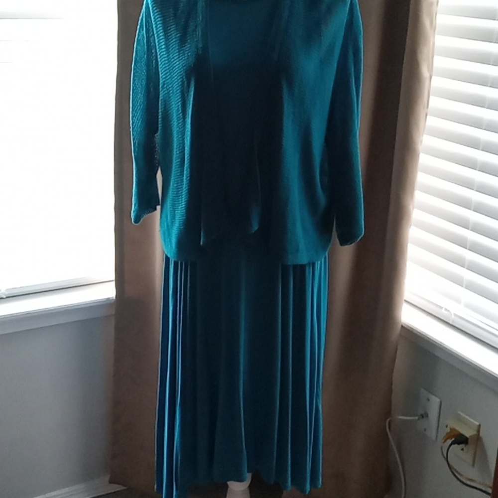 Dress and matching shrug sweater Eileen Fisher